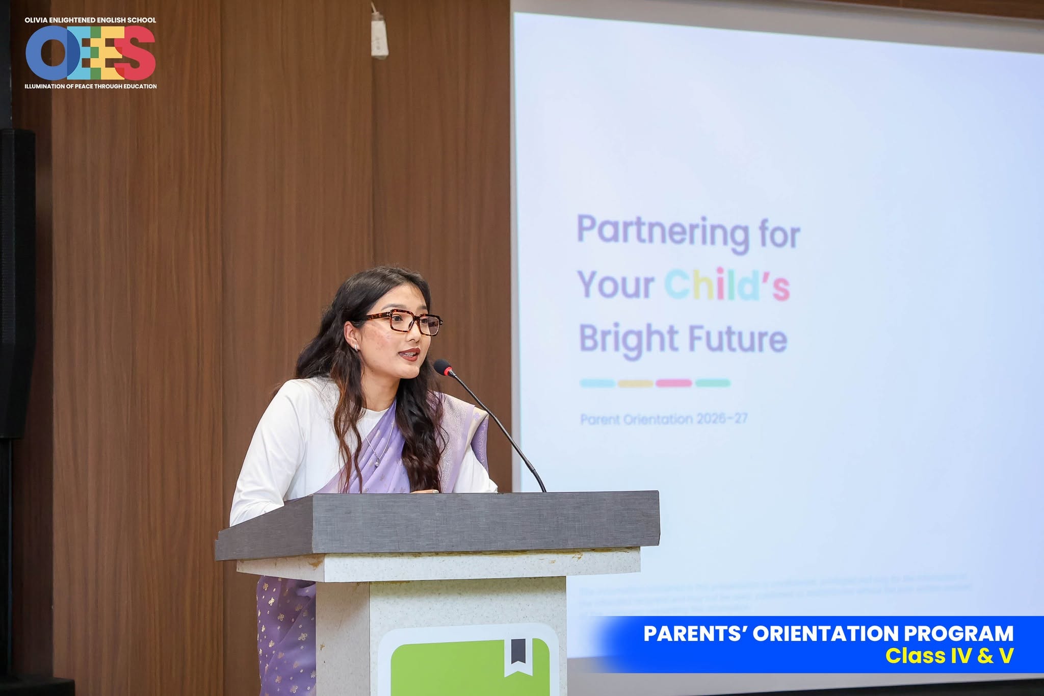 Orientation Session for parents of Classes IV & V